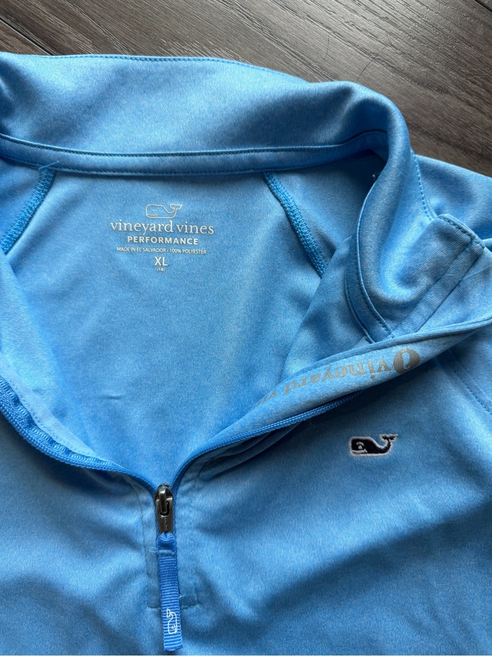 Vineyard Vines Sky Blue Performance Quarter‑Zip - Picture 2 of 2